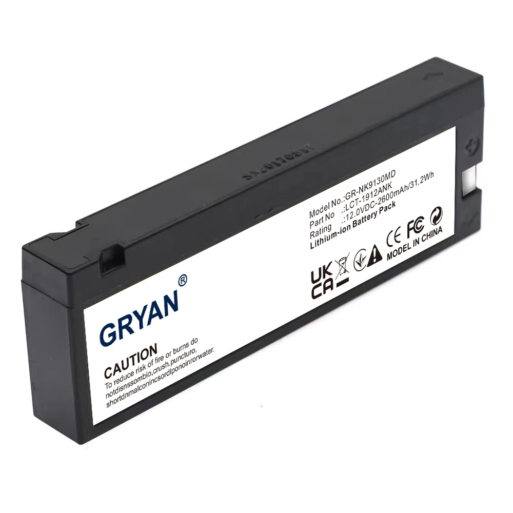 GRYAN M3516A Replacement 2600mAh Battery for Ph-ps Defibrillator Monitor LCT-1912ANK LC-T121R8PG Heartstart XL M4735A M3516A