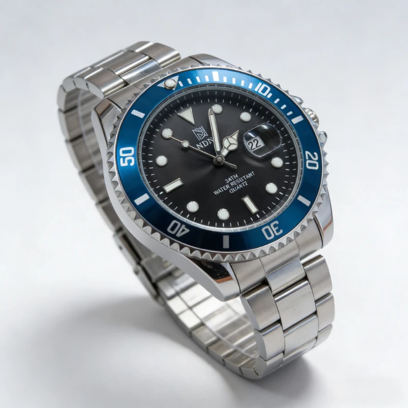 NDNZ Luxury Couple Watches Japanese Movement Stainless Steel Band Sapphire Glass Waterproof Luminous Man Watch