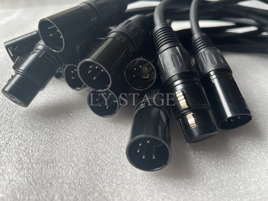 30cm Disco Light DMX 512 3pin 3XLR Cable Connector Cord Cabling Stage Light Signal Transmission Line Cables image 5