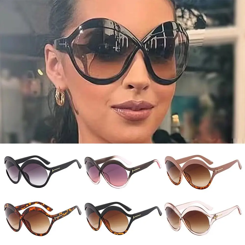 Elegant Hollow Frame Black Women Sunglasses Shades Gradient Sun Glasses Cat Eye Sunglasses