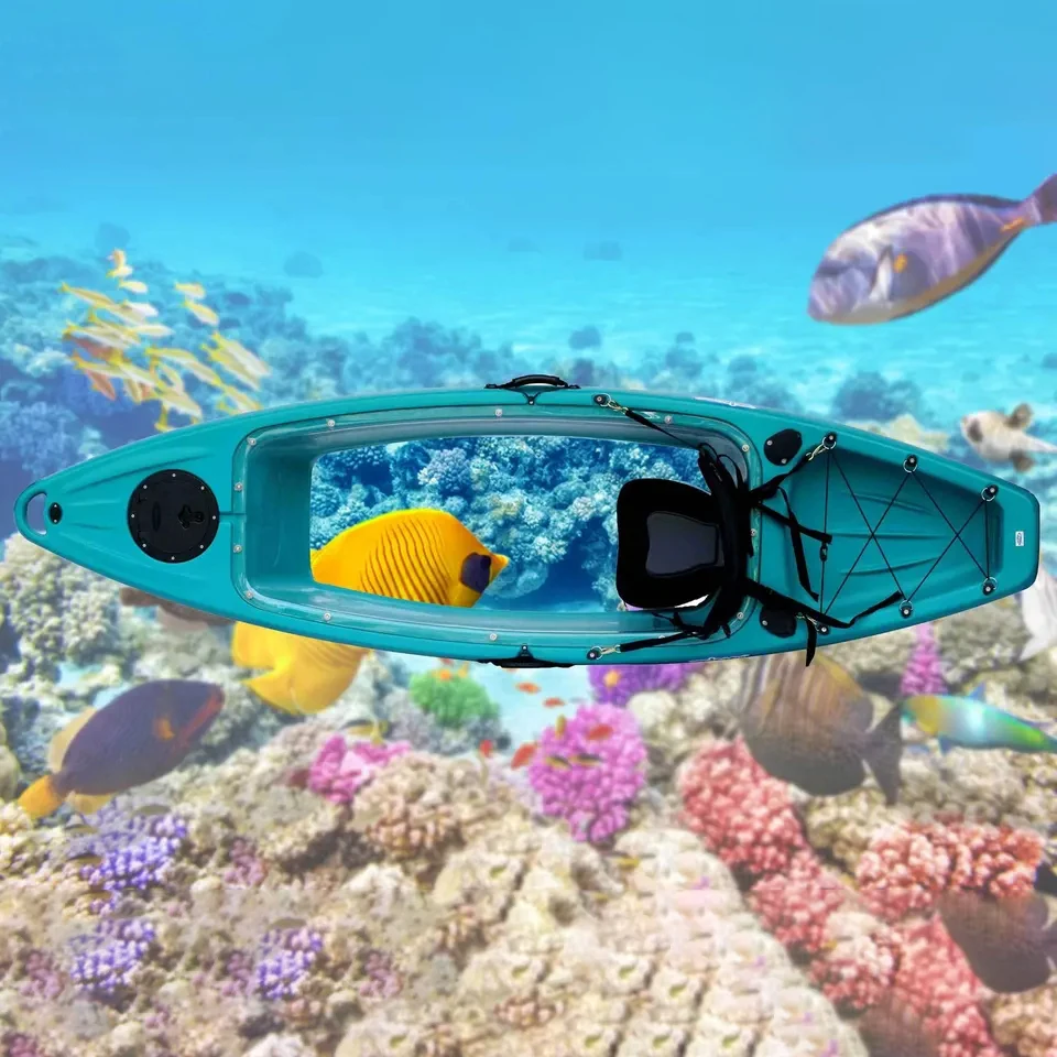 

Хорошее качество 2,8 м полупрозрачный каяк красочный одинарный каяк с прозрачным дном