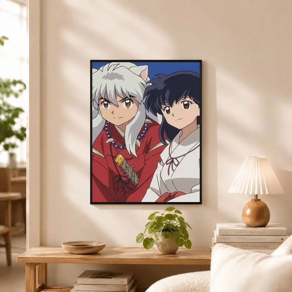Anime I-Inuyasha  Poster High Quality Dorm Living Room Aesthetic Wall Decoration Painting Stickers Gift