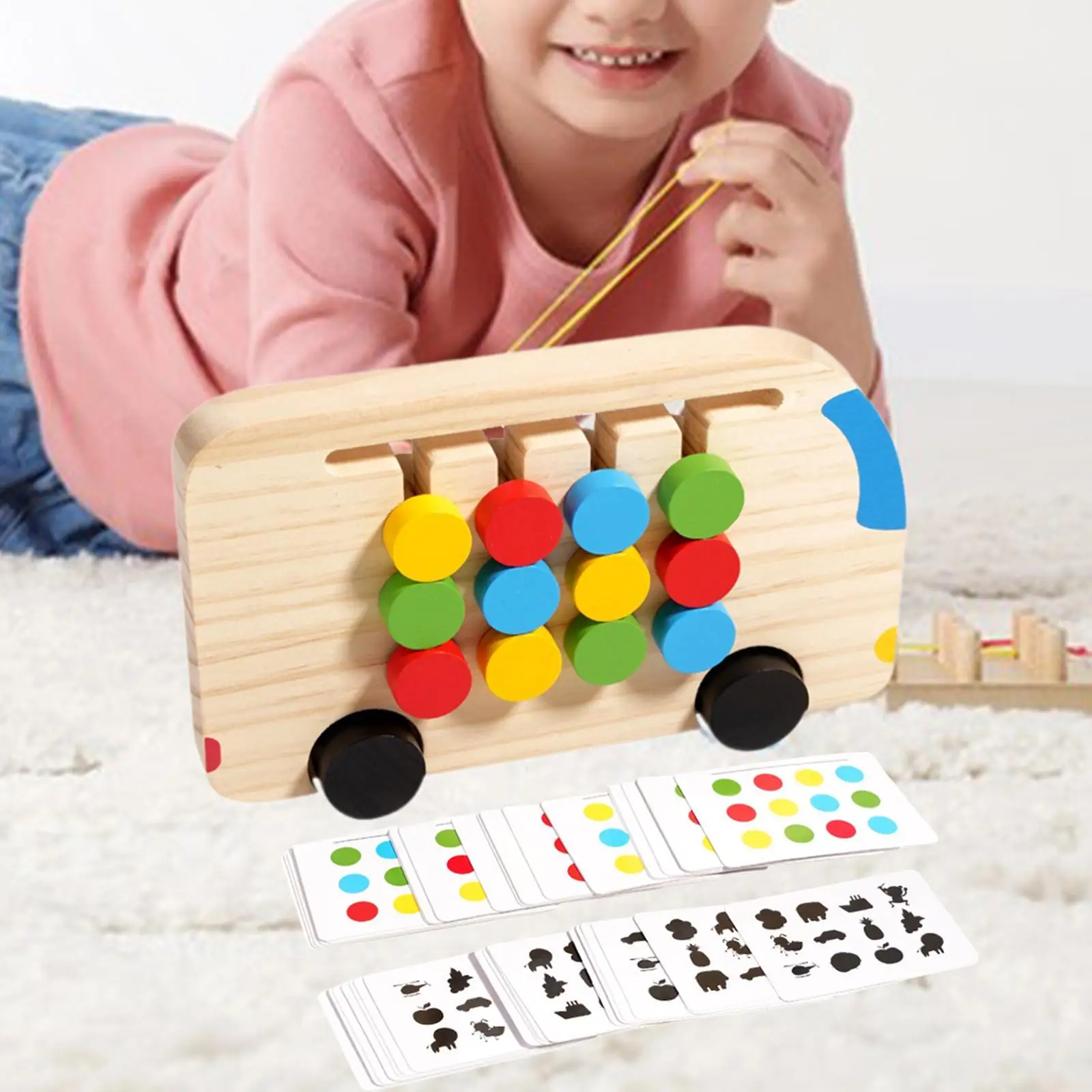 Jouet Montessori, Puzzle coulissant, casse-tête, développement de la capacité de Cognition, jouet d'entraînement cérébral pour enfants de 3 à 4 et 5 ans