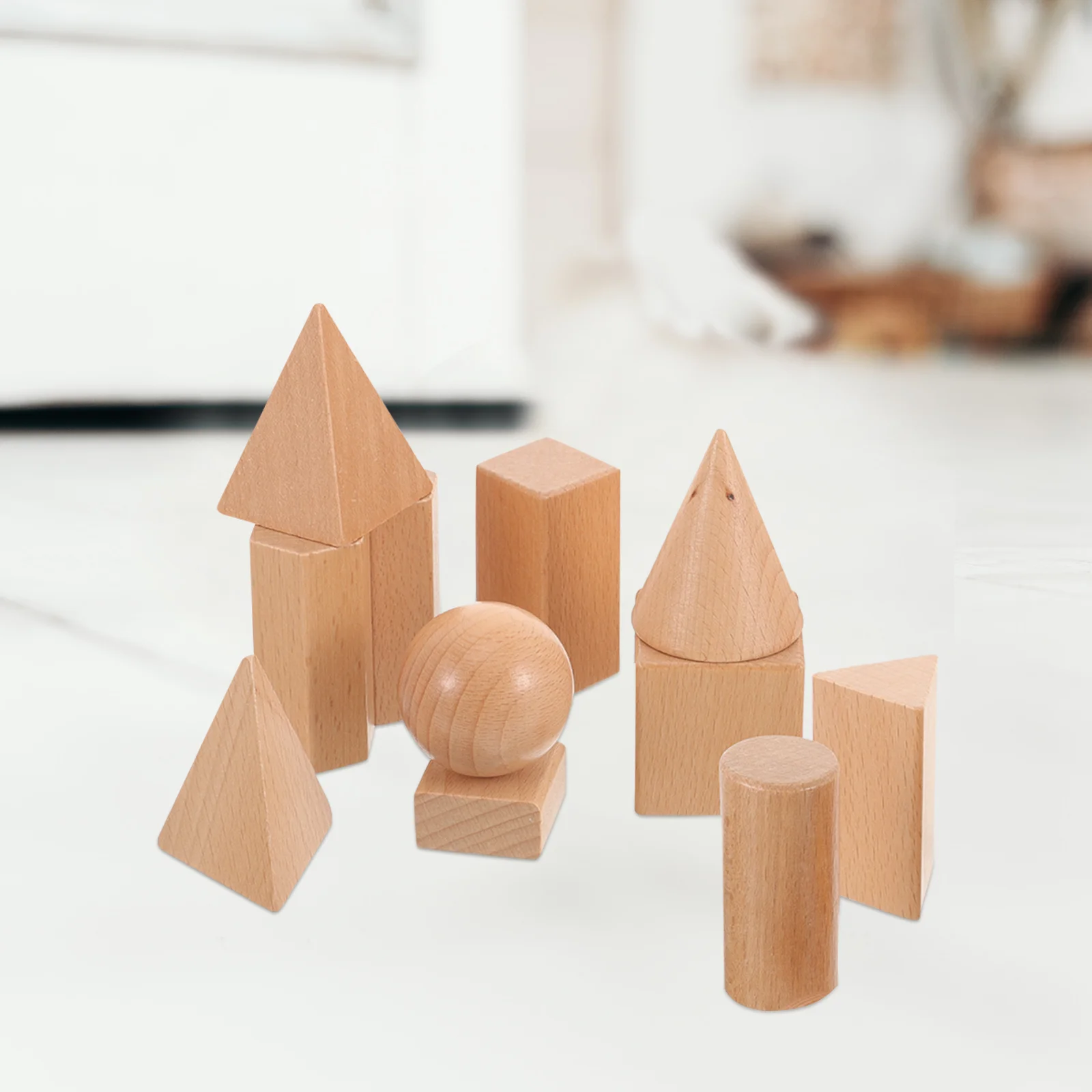 Geometrisch model Vorm Bijpassend speelgoed Bouwstenen Huishoudelijk Kinderaccessoire Hout Interessant leren Houten kind