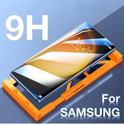 for Samsung S24 S23 Ultra Galaxy S22 S21 S20 S10 S9 S8 PLUS Explosion-proof Screen Protector Glass Protective with Install Kit