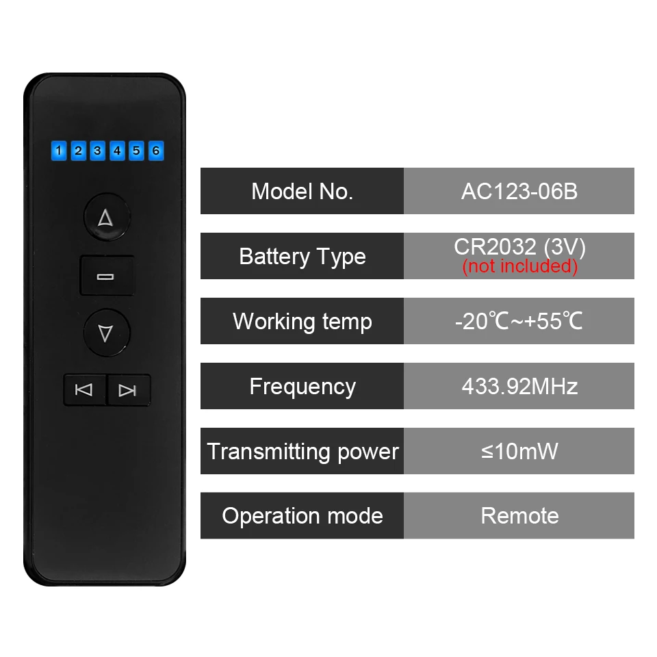 Smart Home Assistant Original A-OK Controller 433 Mhz Universal Fernbedienung RF Schalter Mini Empfänger Für Motorisierte Jalousien Motor