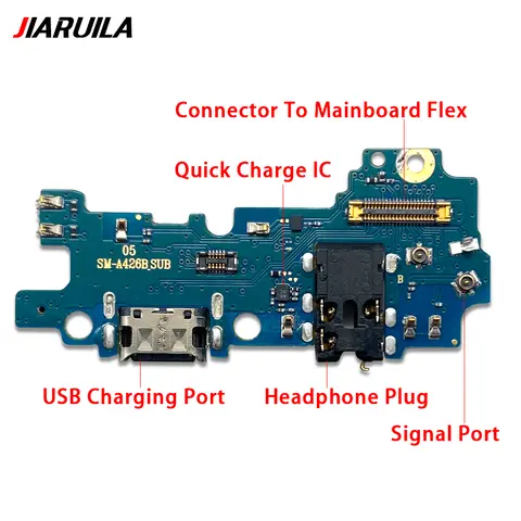 USB Dock Connector Charging Port Flex Cable For Samsung  A22 A32 A42 4G 5G A225F A226 A325F A336 Charger Board With Mic Module