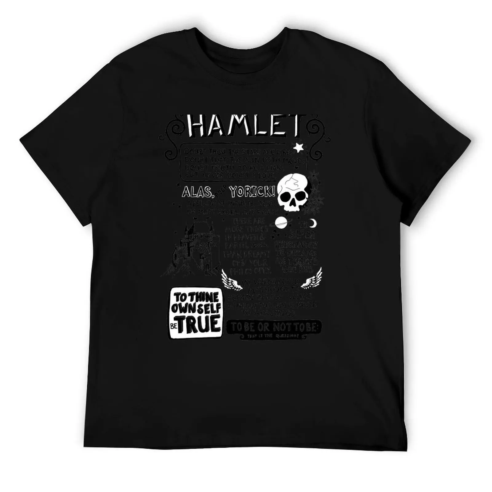 

Shakespeare's Hamlet T-Shirt t shirts for man cotton t shirt man cotton T-Shirt