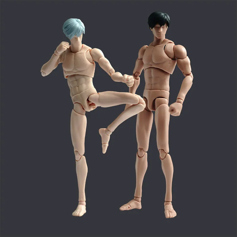 Dritter Teil 1/12 Anime Männlicher Muskel-Gelenkkörper VB002 VB003 16,5cm Flexibler Actionfigur-Ersatzkörper für Sammler-Spielzeug