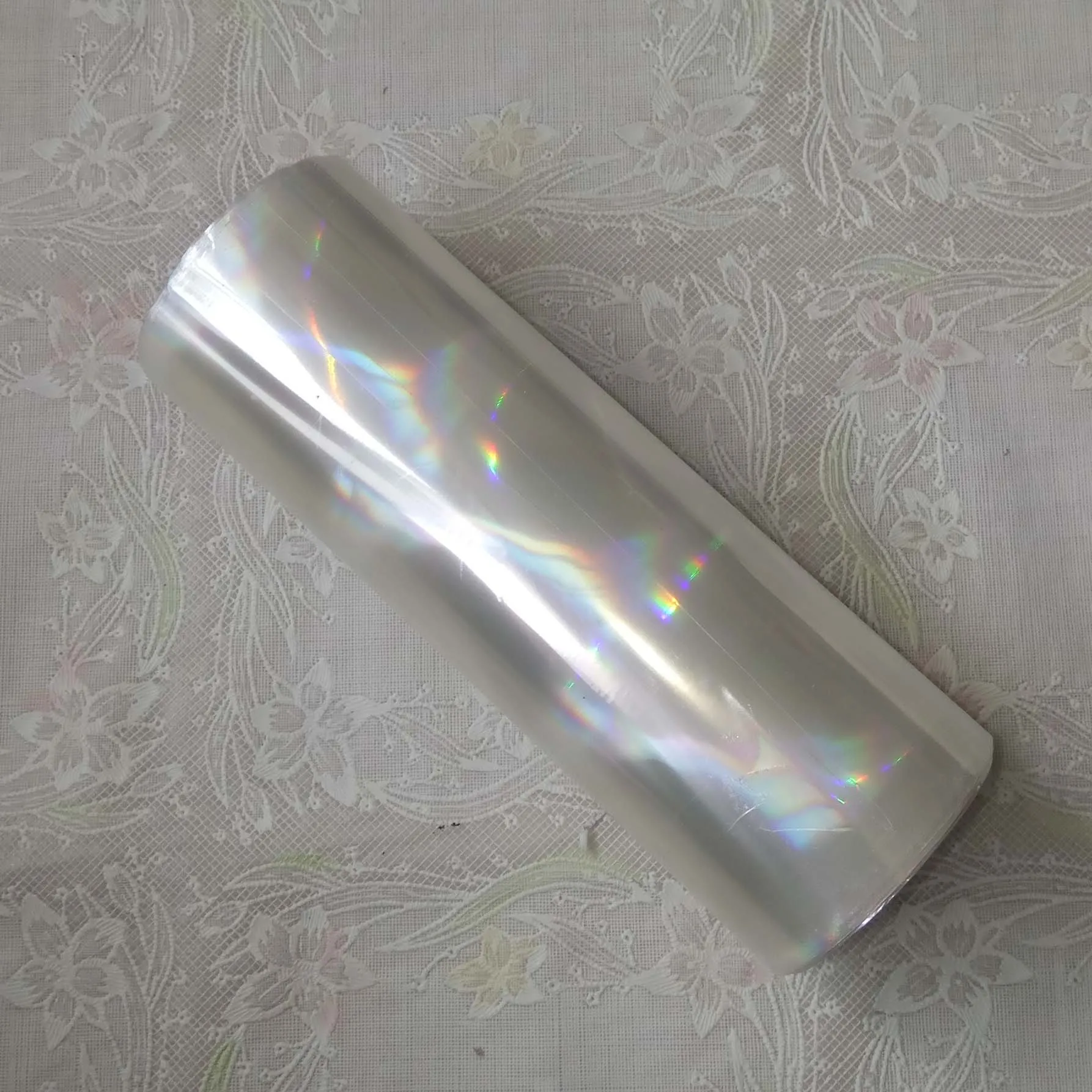 Holographic Foil Transparent Foil Broken Glass Hot Stamping Foil Press on Paper or Plastic, 16cm, 21cm, 64cm Width 120m Length