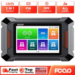 Fcar F801 Diesel Heavy Duty HD Truck OBD Scanner Diagnostic Tool All System DPF Regen for Freightliner Oil Reset