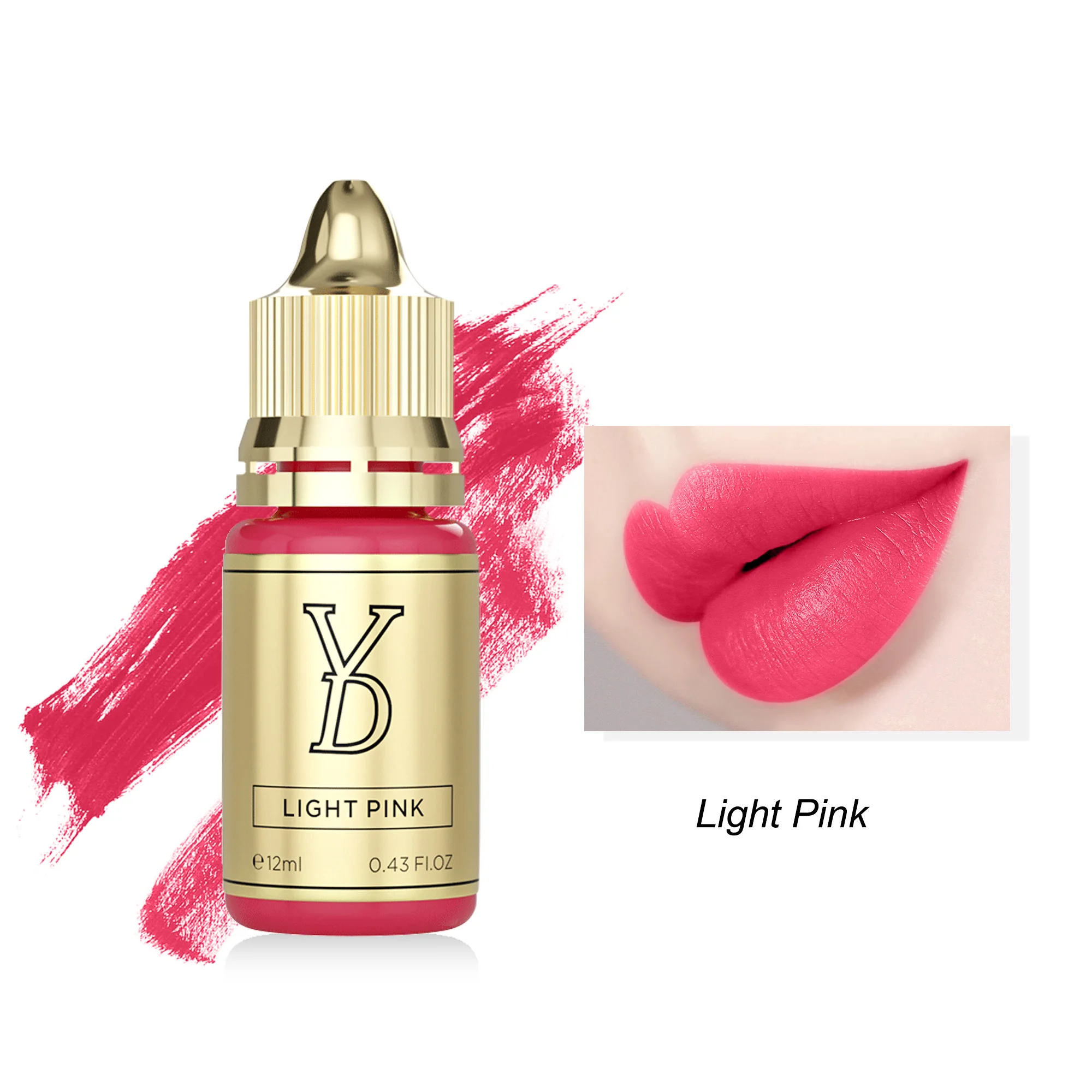 

YD NEO Liquid Pigments 12ML For Semi Permanent Makeup Lip Ink 13 Colors Tattoo Microblading Pigment Beauty Inks Light Pink 1Pc