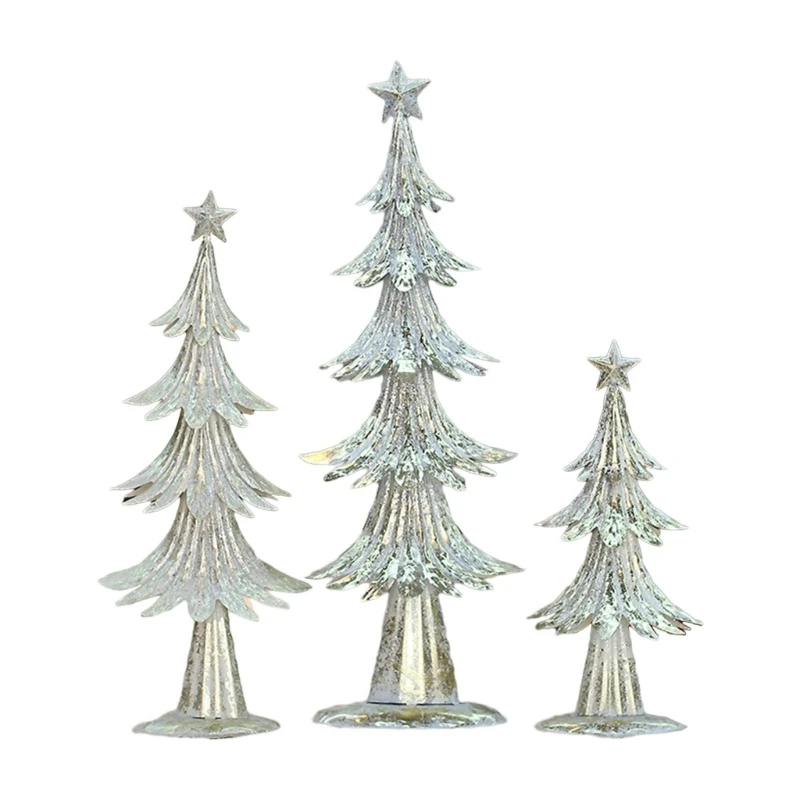 

Modern Artificial Christmas Tree Decorative Metal Figurine Crafts Supply