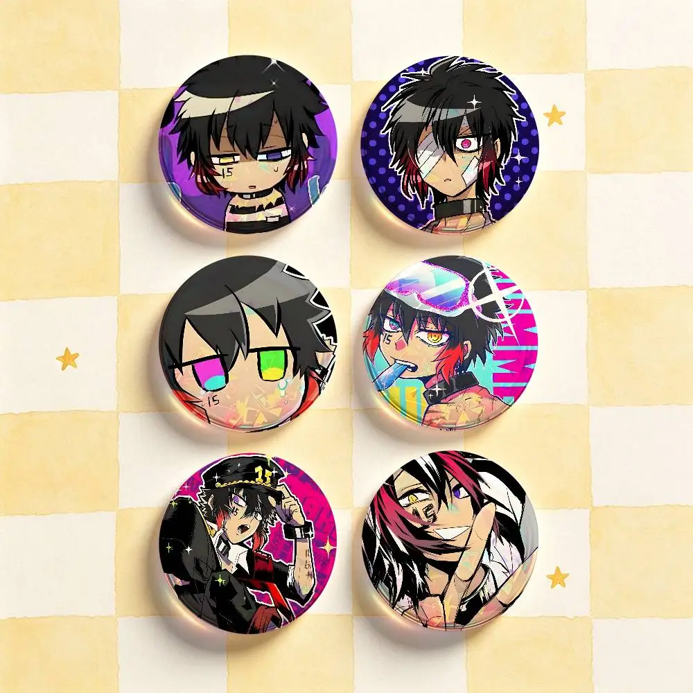 Jyugo N-Nanbaka Badges Round Nijigen Otaku Culture IP peripheral products 58mm 44mm 32mm 75mm 25mm Mini