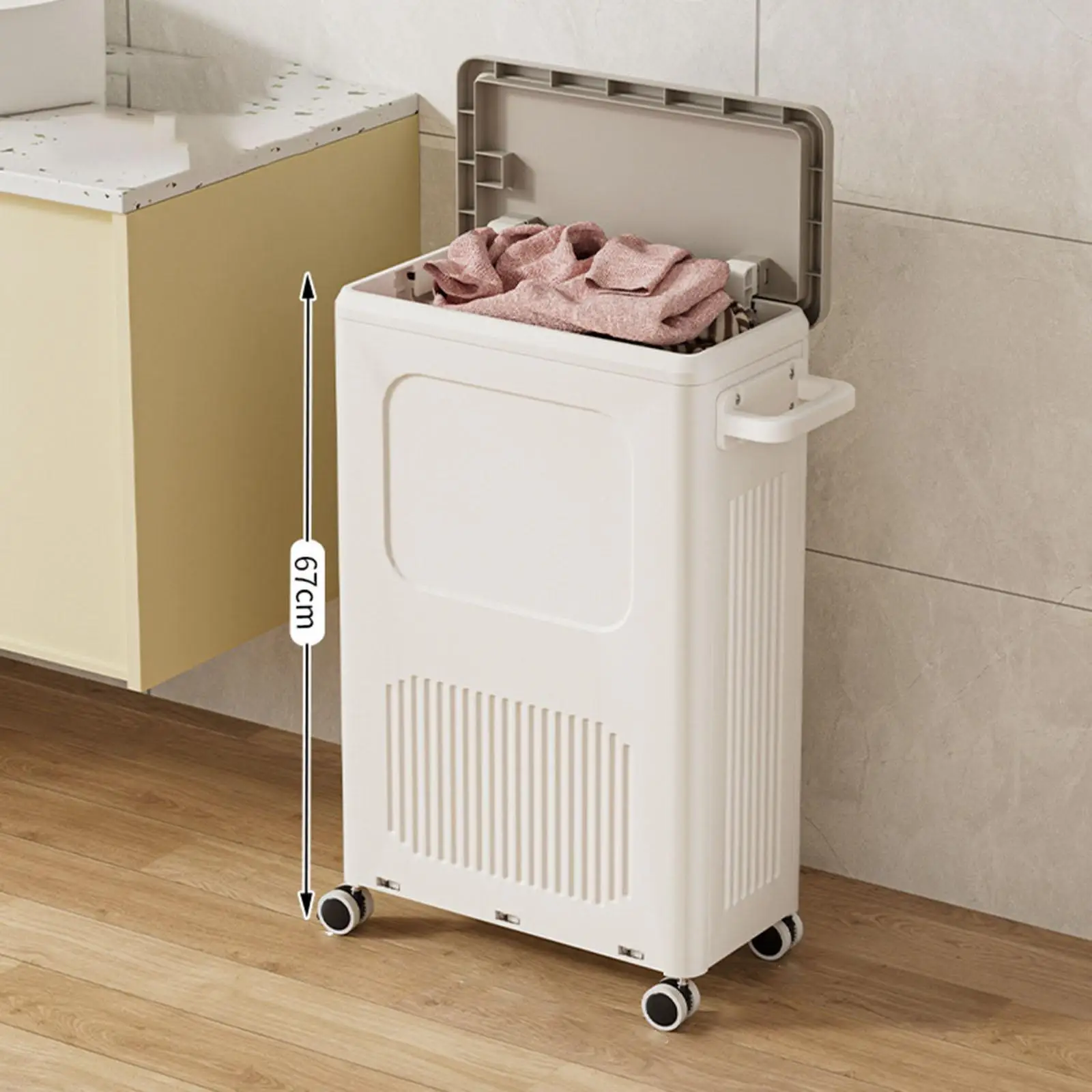 Foldable Laundry Basket Storage Organizer Container Portable Dirty Clothes Laundry Basket for Indoor Washing Storage Bedroom