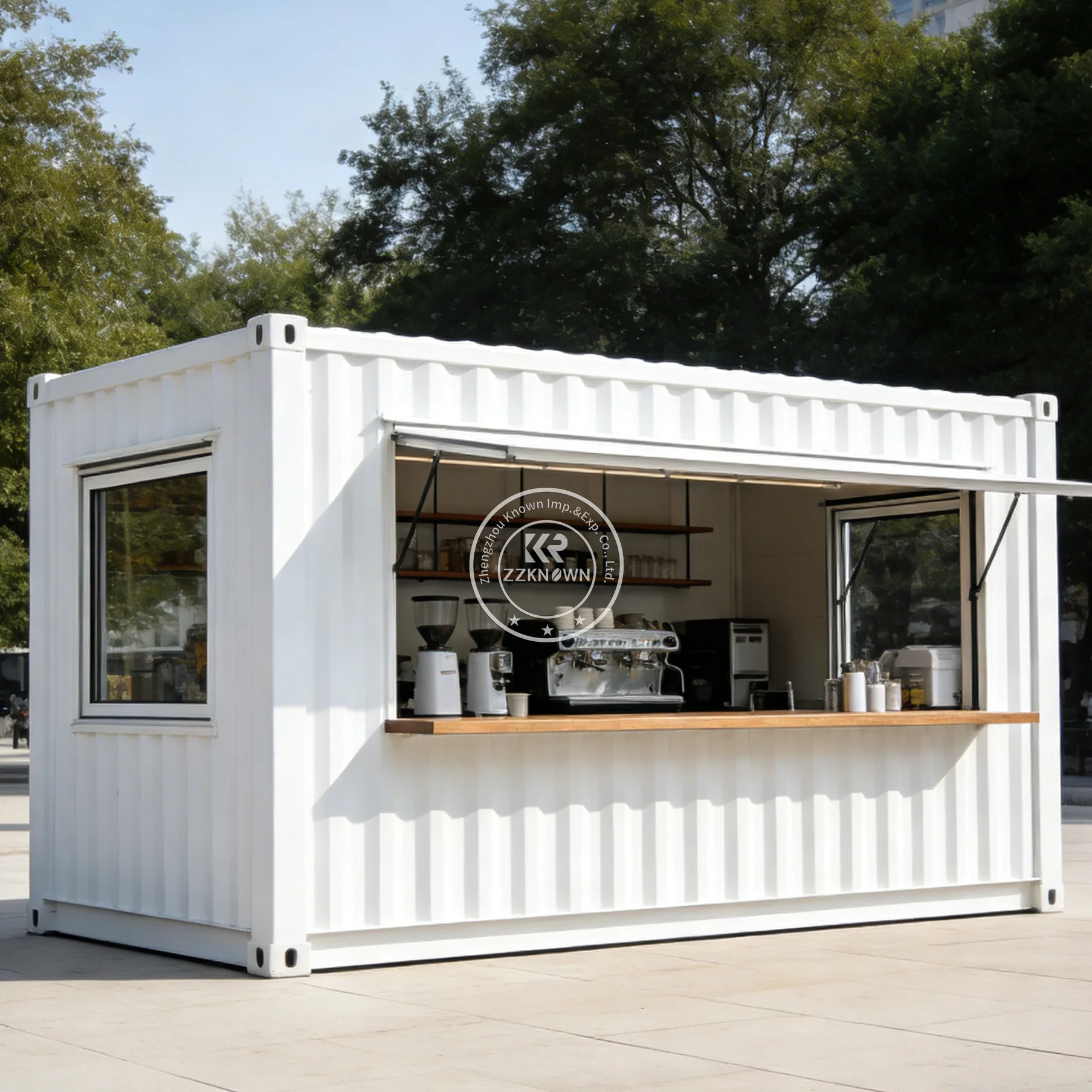 

DOT Approved Outdoor Container Restaurant Fast Food Shop Commercial Shipping Container Bar With Kitchen Equipment