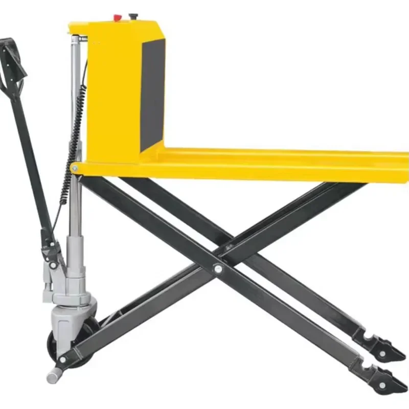 Factory Best-selling 1000kg Handling Trucks Hydraulic Cylinder Jacks Scissor Forks Electric Lifting Pallets Handling Trucks