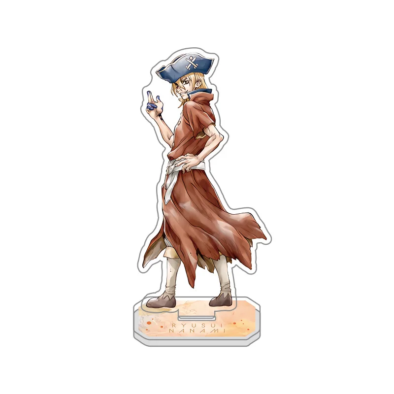 Anime Dr.Stone Acrylic Keychain Model Cosplay Charm Characters