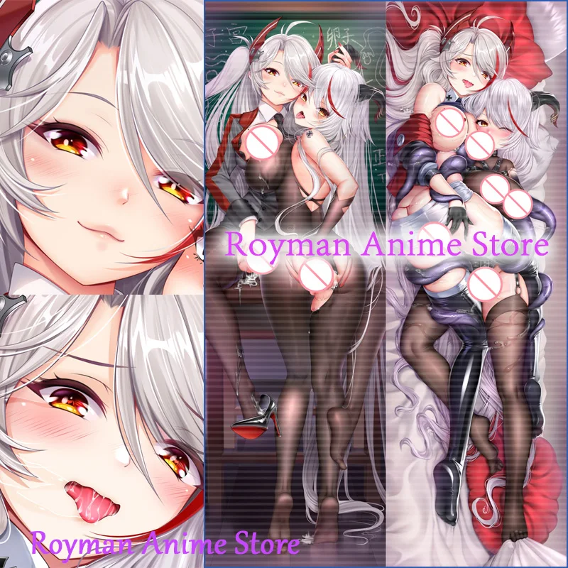 Dakimakura Anime Ägir Prinz Eugen Azur Lane Double Sided Print Life-size Body Pillow Cover