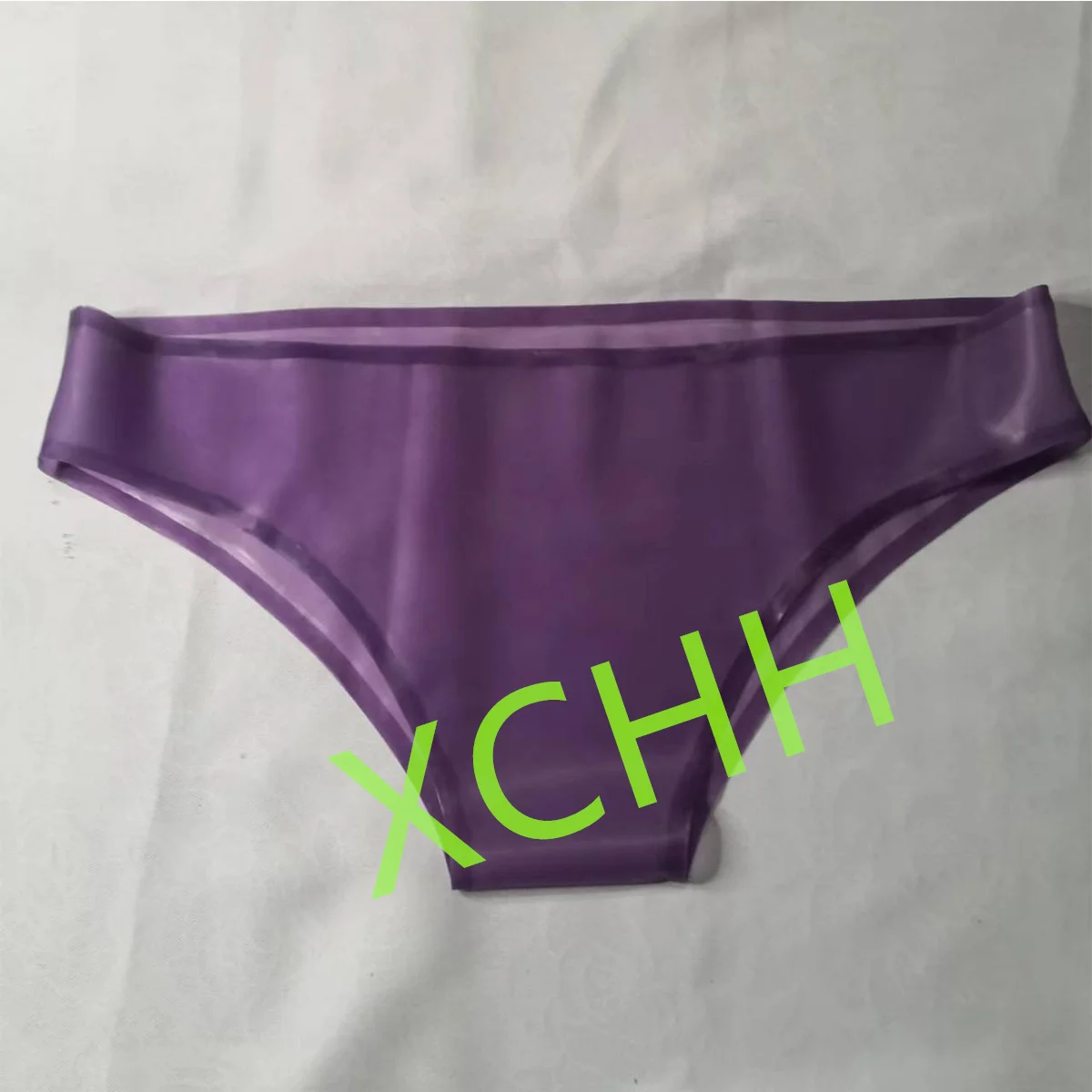 Latex Briefs Woman Rubber Shorts transparent purple Underwear Boxer Halloween Cosplay Costumes Support Custom Made