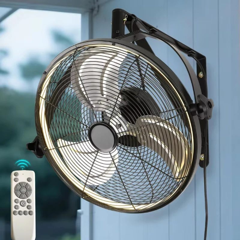 Modern Wall Mount Fan 6 Speed Electric Fan Ventilation Indus