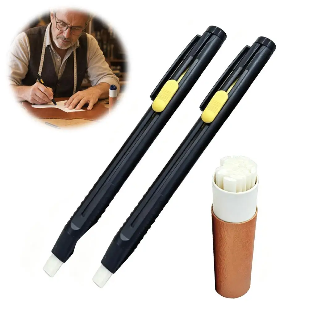 20pcs Tailors Invisible Chalk Pencil Patchwork Disappearing Fabric Marker Pens for DIY Craft Sewing Marking Chalk Sewing Accesso