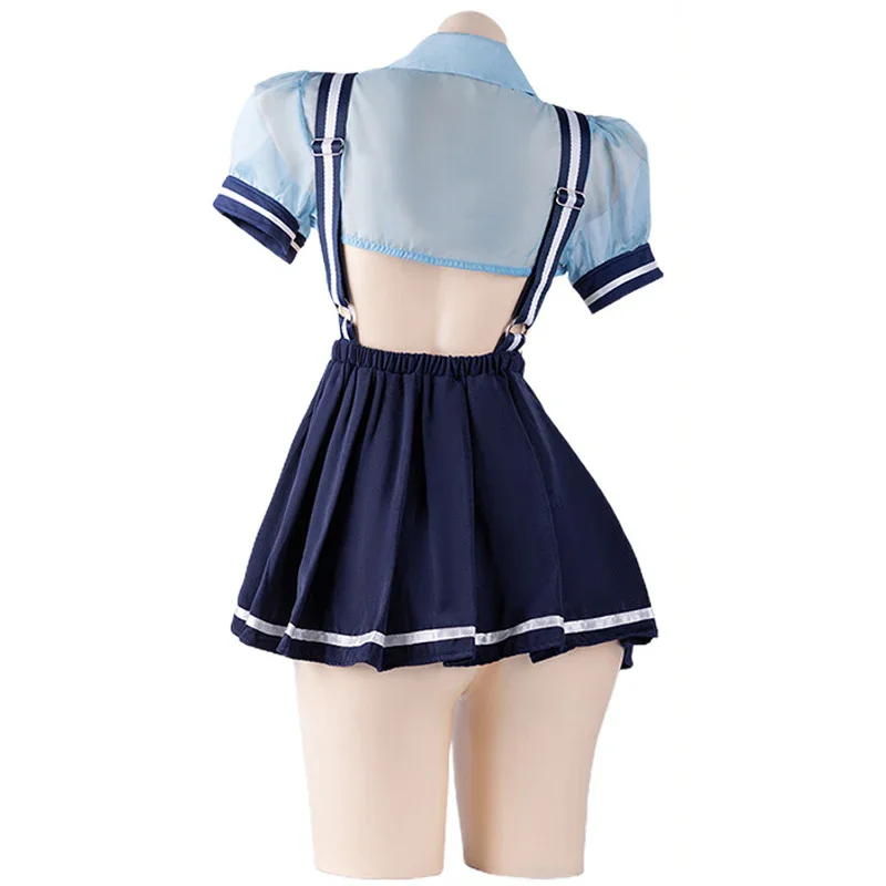 Uniforme de oficial de conejo de Anime para mujer, uniforme escolar de conejito, lencería Sexy de temperamento, ropa erótica, disfraces