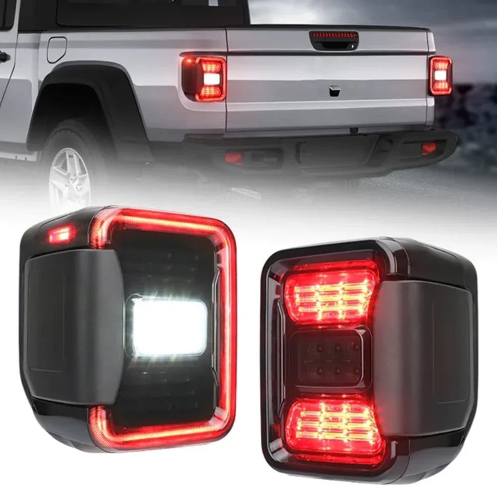 Multi-Function LED Tail Lights For JT 2020-Later High low beam 12V Car LED Turn Signal Reverse Lamps