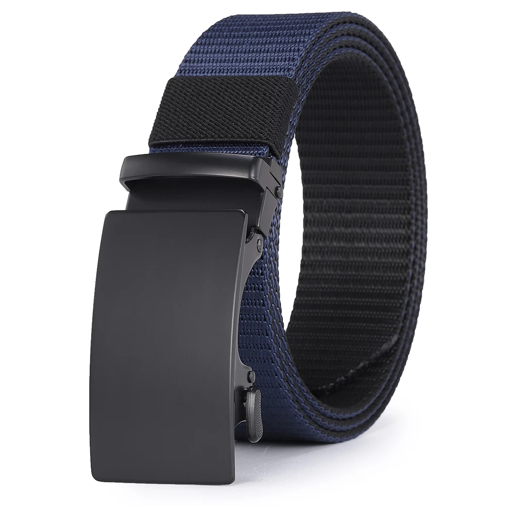 New Golf Sports Elastic Belt Tactical Belt Metal Automatic Buckle Cowboy Designer Belt Outdoor Tactical Belt Military Gifts Men