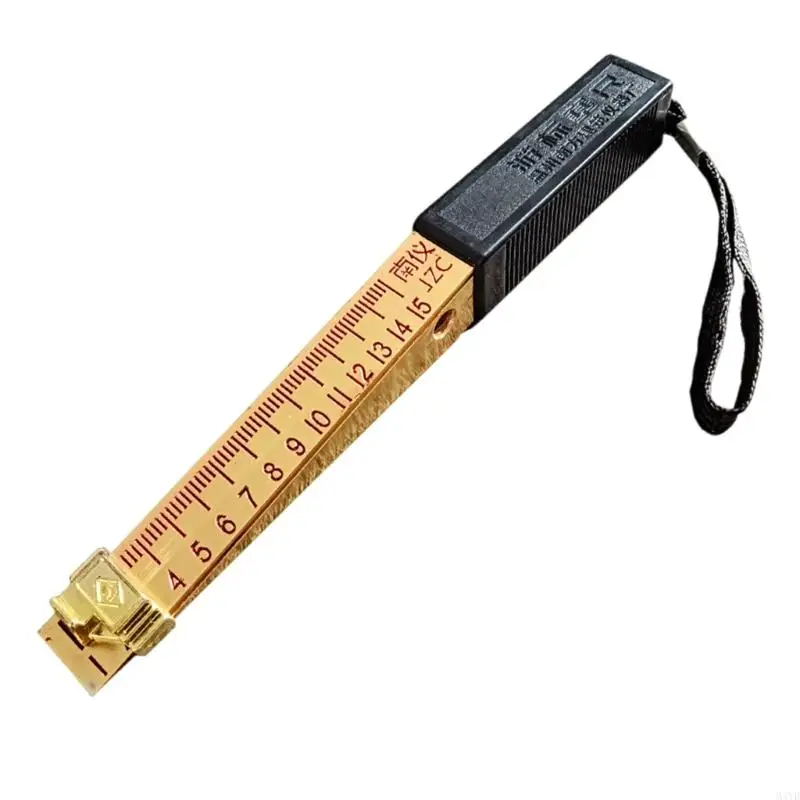 Vernier Feeler Gauge with Graduated Scale and Sliding Pointer for Direct Readings of Openings, Slot Widths and Spacing M4YD