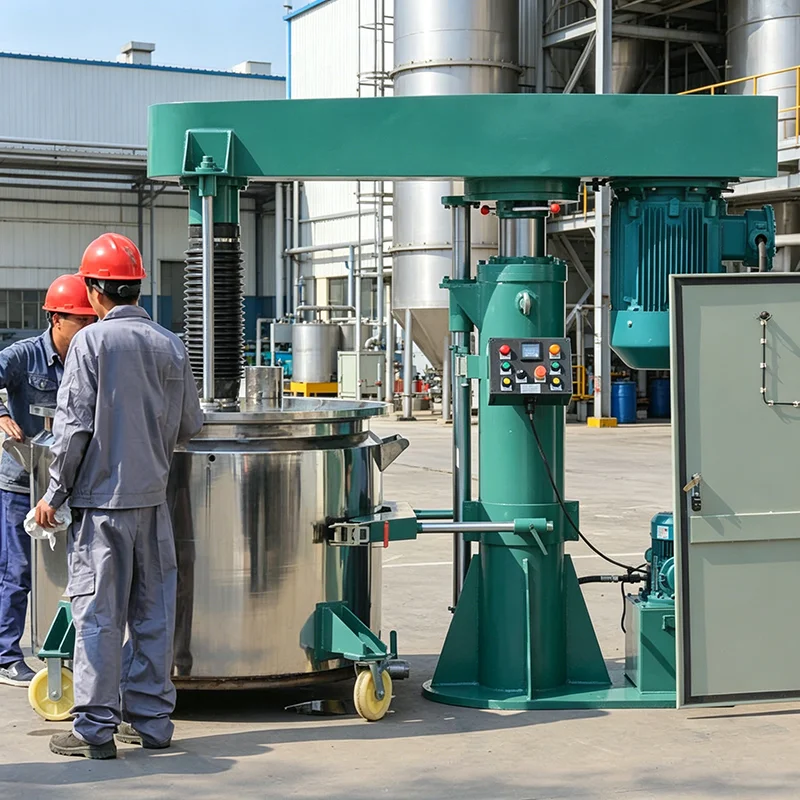 Variable Frequency Speed Control High Speed Disperser Resin Adhesive Latex Paint Dispersing Mixer