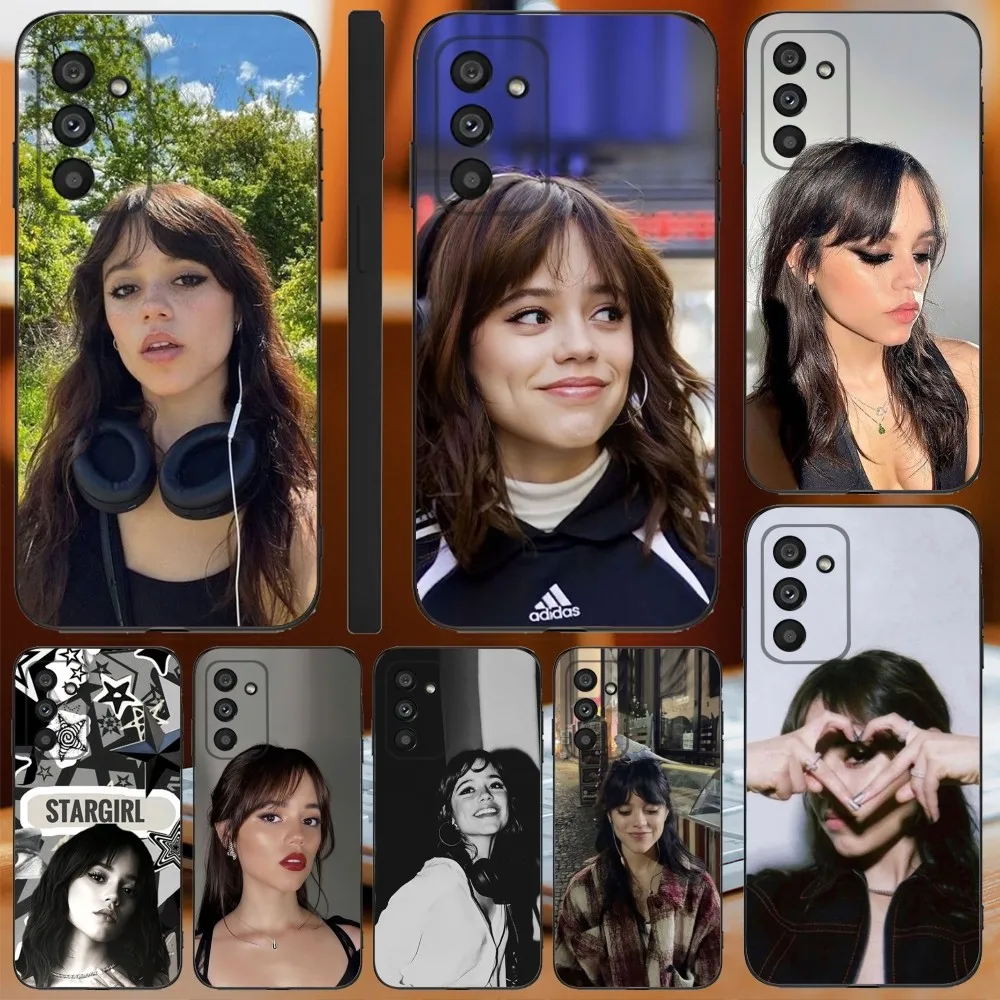 J-Jenna O-Ortega Actress Phone Case For Samsung Galaxy A13,A21s,A22,A31,A32,A52,A53,A71,A80,A91 Soft Black Cover