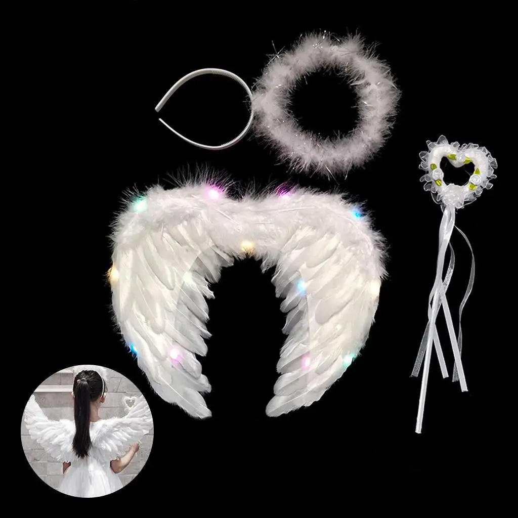 Engelenkostuum Verenvleugel met bandjes Halloween Kerstengel 100x45cm
