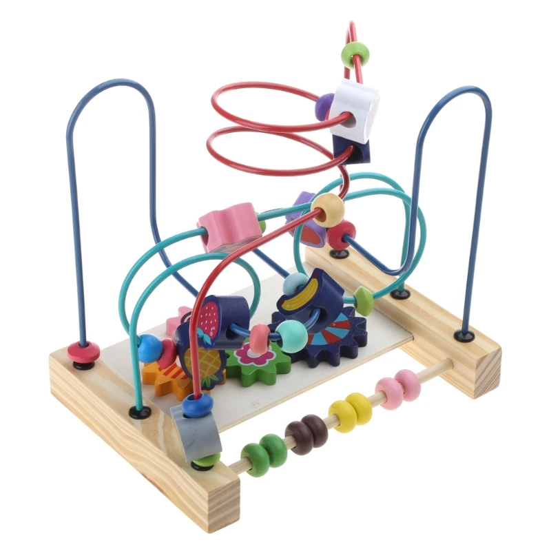 Bead Maze Toy Roller Coasters Abacus Puzzle Brinquedo educacional para crianças pequenas