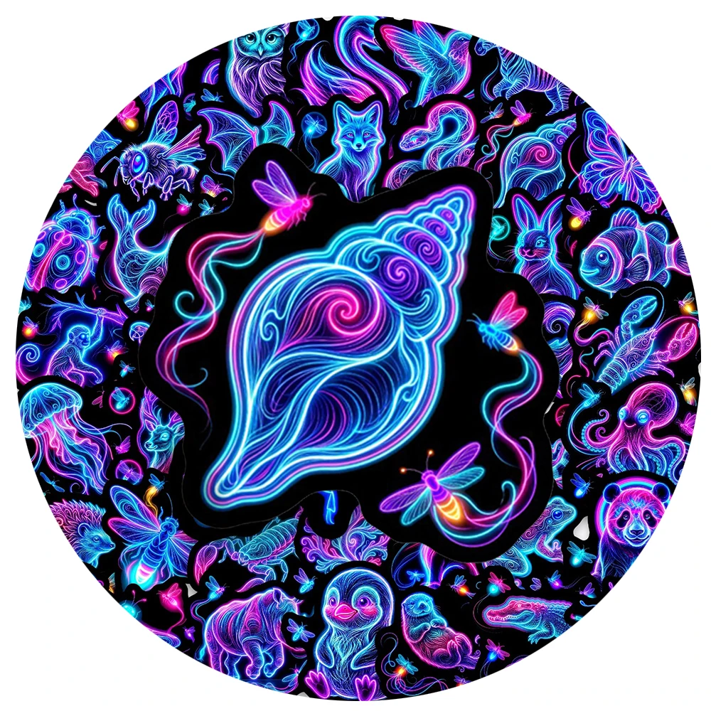 

10/30/50pcs Creative Neon Animals Graffiti Stickers Cute Decoration Decals Waterproof DIY Notebook Guitar Phone Cartoon Sticker