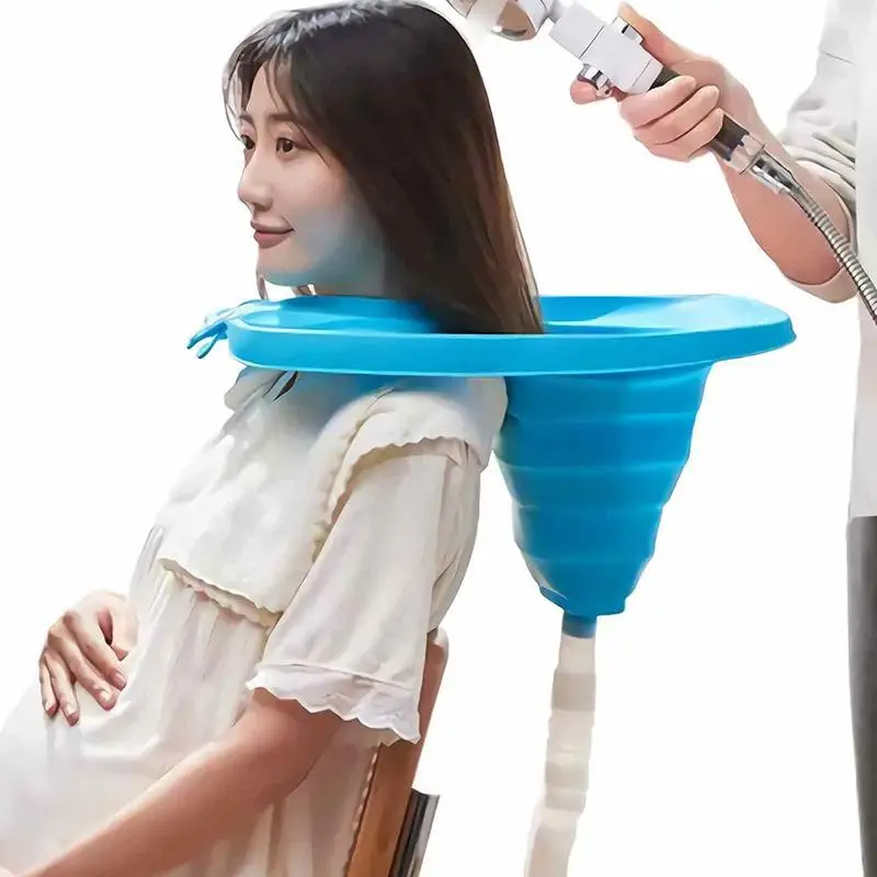

Hanging Shampoo Basin Foldable Portable Shampoo Pad Spa Washing Basin Tray Hair Washing Basin for Pregnant Women Elderly