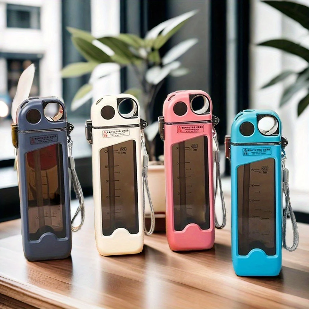 

1 шт., квадратная бутылка для воды, 12 унций (350 мл), герметичная чашка для воды, летняя соломенная спортивная бутылка для воды, размер, подходит для улицы