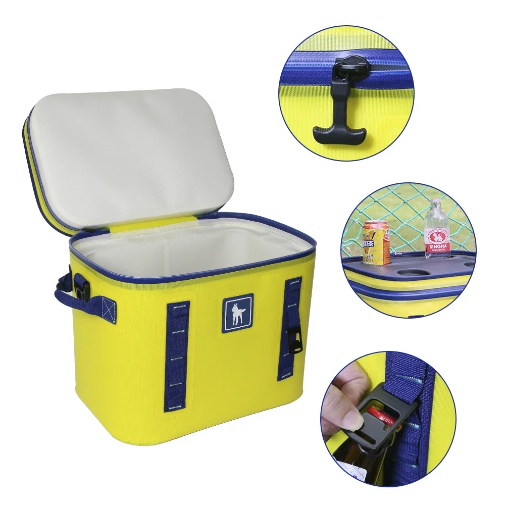 Versatile Floating Cooler Box Waterproof Insulated PVC TPU Design Ideal for Picnic Camping  Fishing