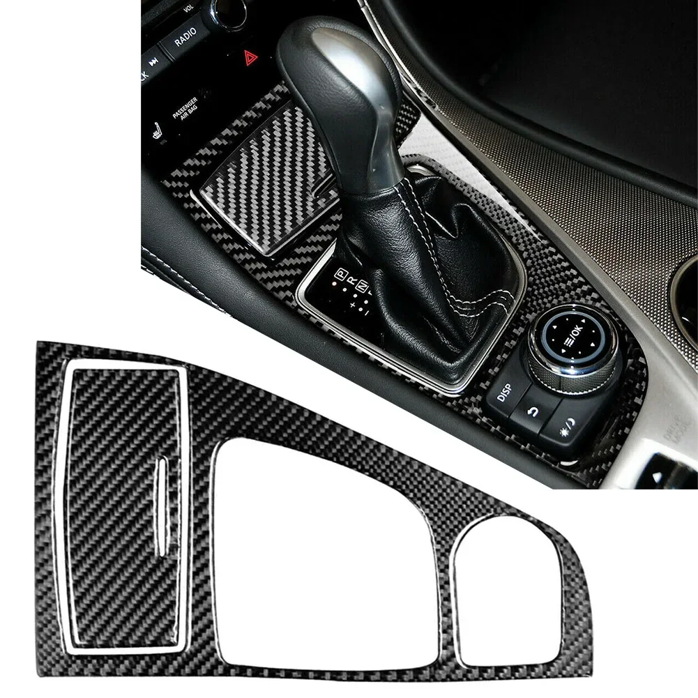 Accessory For Infiniti Q50 Q60 2015 2016 2017 2018 2019 Carbon fiber Pattern Auto Interior Gear Console Panel Ashtray Cover Trim