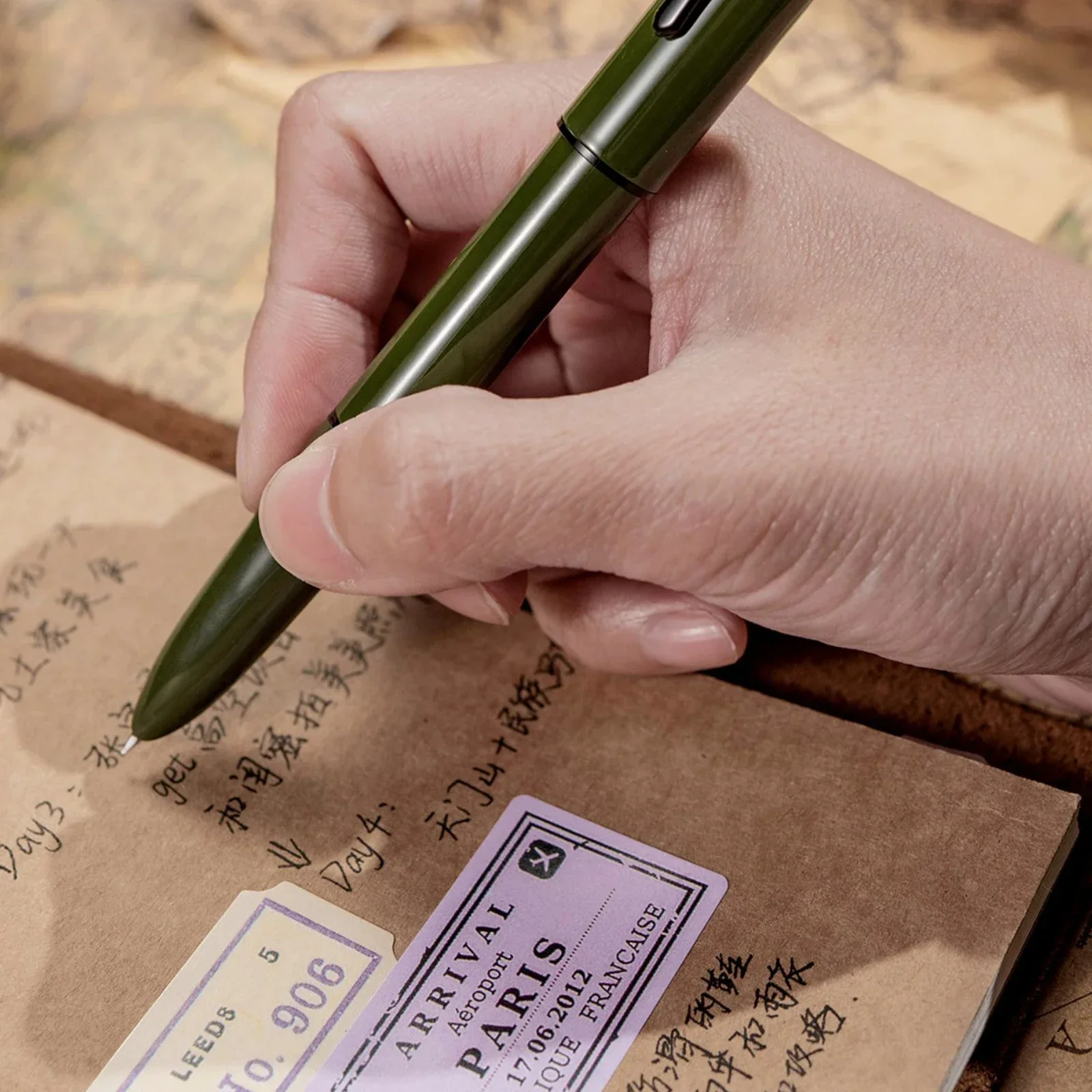 Ручка перьевая Hongdian C1 Explorer EF/F с чернильным мешком