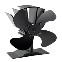 Fireplace Fan Stove Fan 4 Blades Heat Powered Stove Fan For Wood Log Burner Fireplace Magnetic Upright Fireplace Fan