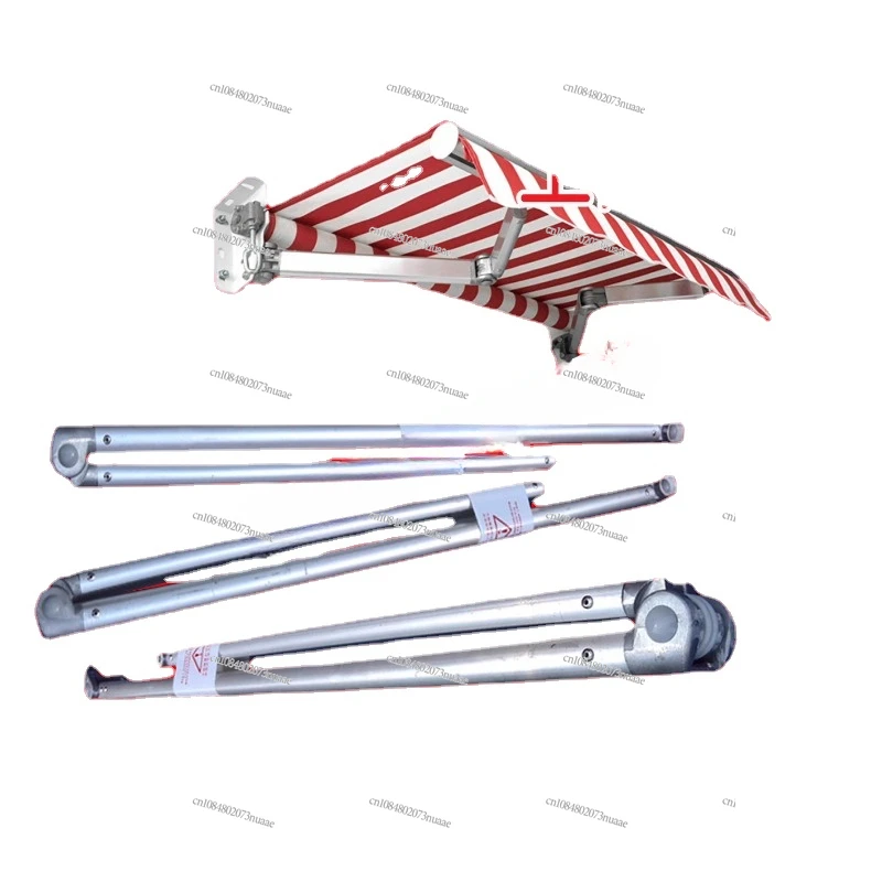 Retractable Accessories for Awnings, Including Thickened Curved Aluminum Arms, Awning Side Brackets, and Hand-operated Awnings