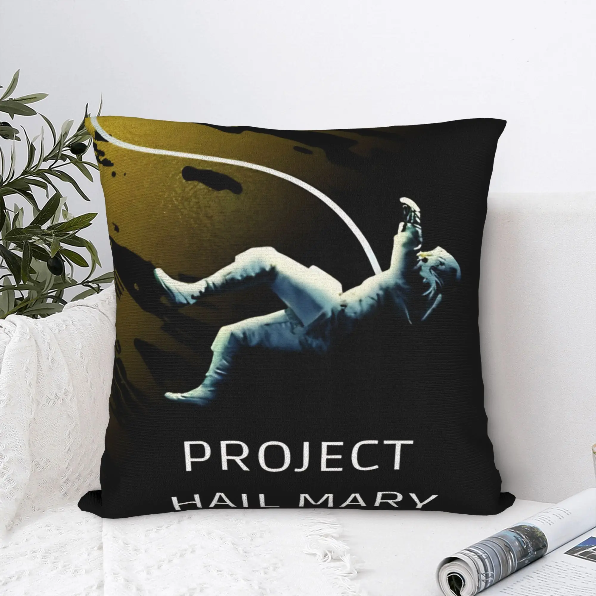 Pillow Cover Project Hail Mary  Kawaii Pillow Case For Sofa Couch Bed Living Room Pillowcases