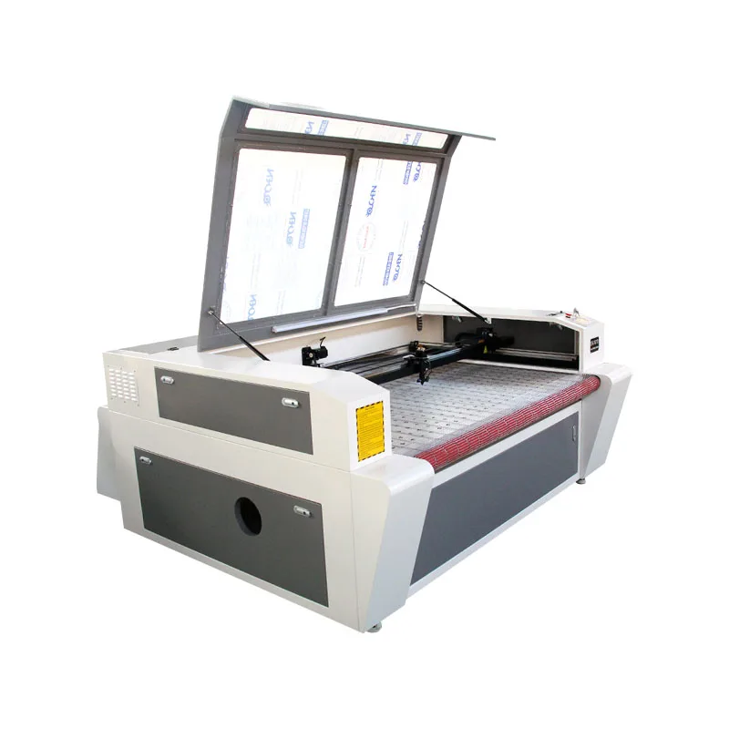 1600*1000 Automatic Apparel Industry Leather/Rubber/Textile/Fabric Laser Cutting Machine Rolling Table BMP Single Ply Auto