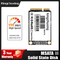 Kingchuxing SSD MSATA SATA 64GB 128GB 256GB 512GB Internal Solid State Drive High Performance Hard Drive for Desktop Laptop