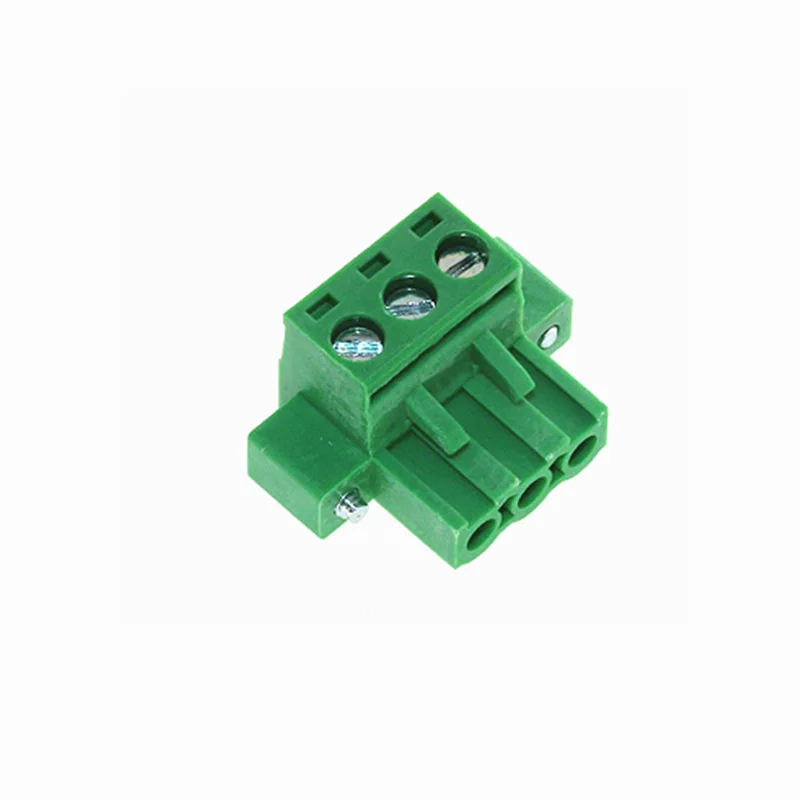 1set Kf2edgwb Through-wall Screw Terminal Block Wire Connector 5.08mm Pitch 2-16pin Pluggable Bulkhead Wall Terminal Plug Jack