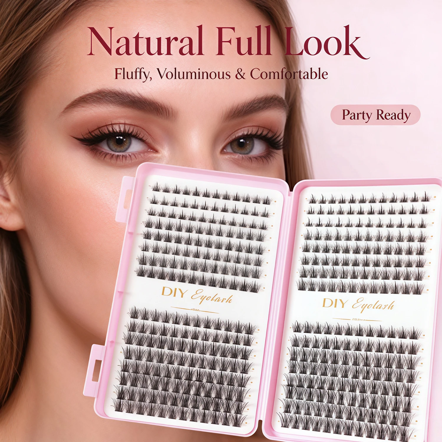 32 Rows of Fairy Eyelashes, Thick and Natural, Mixed with European and American Style