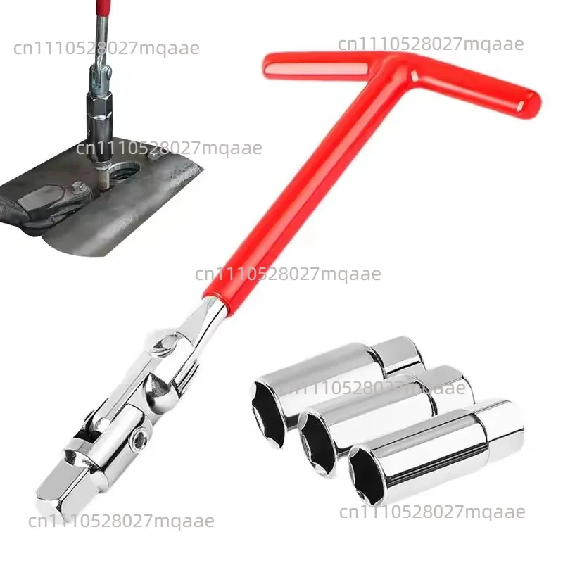 Apply To Automobile Spark Plug Sleeve Wrench 16mm18mm21mm Adjustable Universal Disassembly Tool