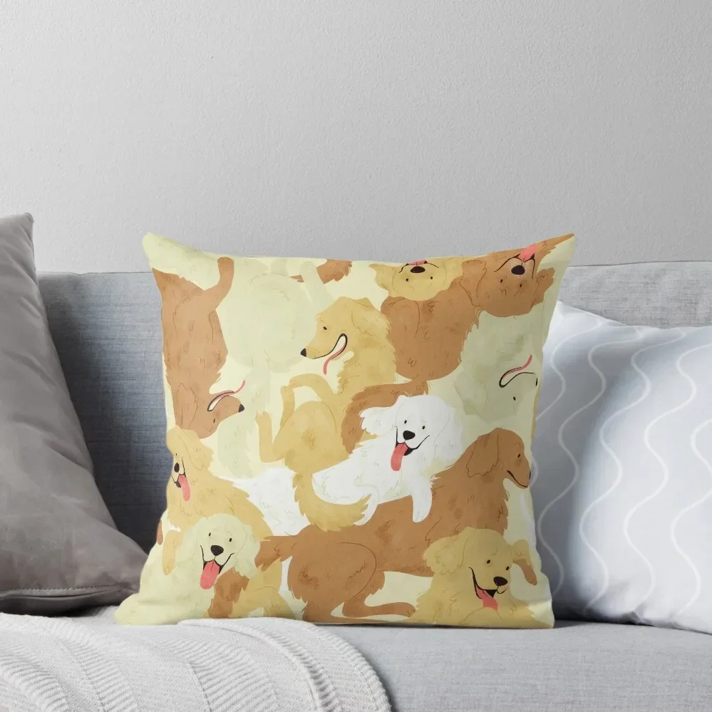 Golden retriever Throw Pillow Sofa Cover Decorative Cover For Living Room Christmas Pillows Pillow