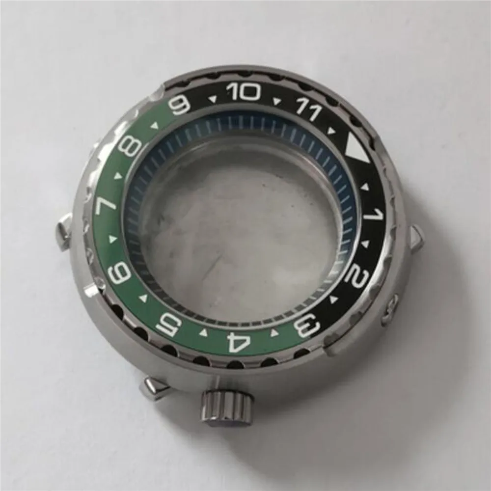 Ceramic Bezel Stainless Steel Watch Case Sapphire Glass for NH35 NH36 Movement NH35 Case 45mm Watch Accessories